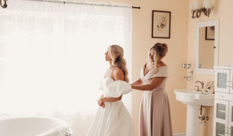 Pastel wedding weekend with the prettiest floral bridesmaid dresses