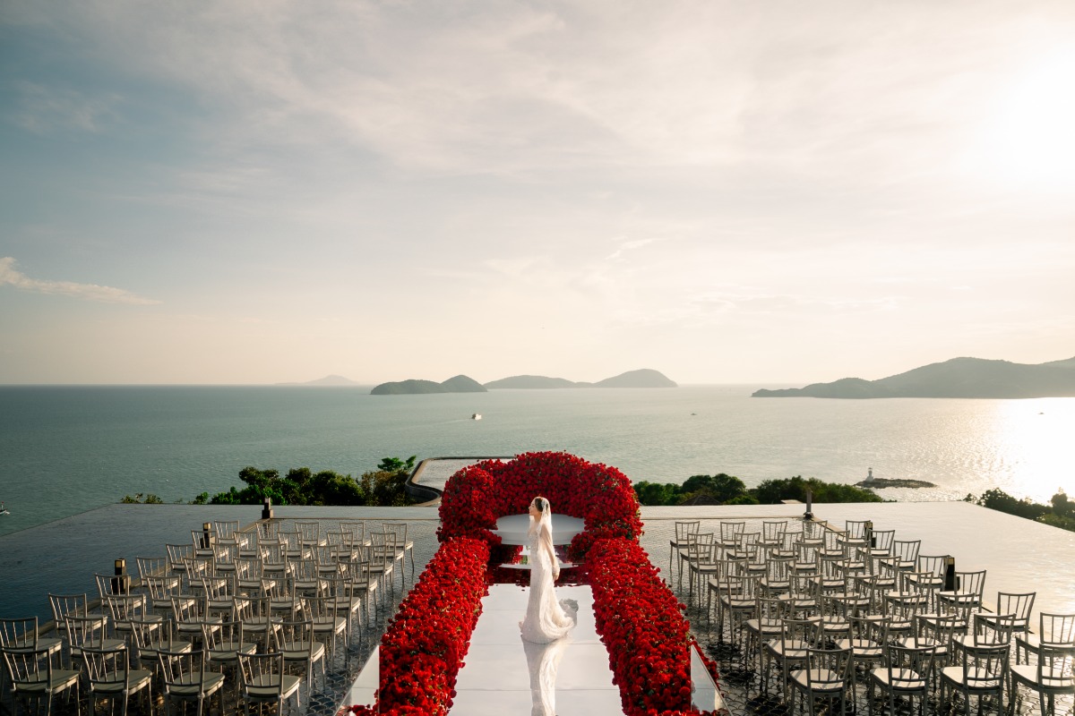 oceanfront Phuket wedding