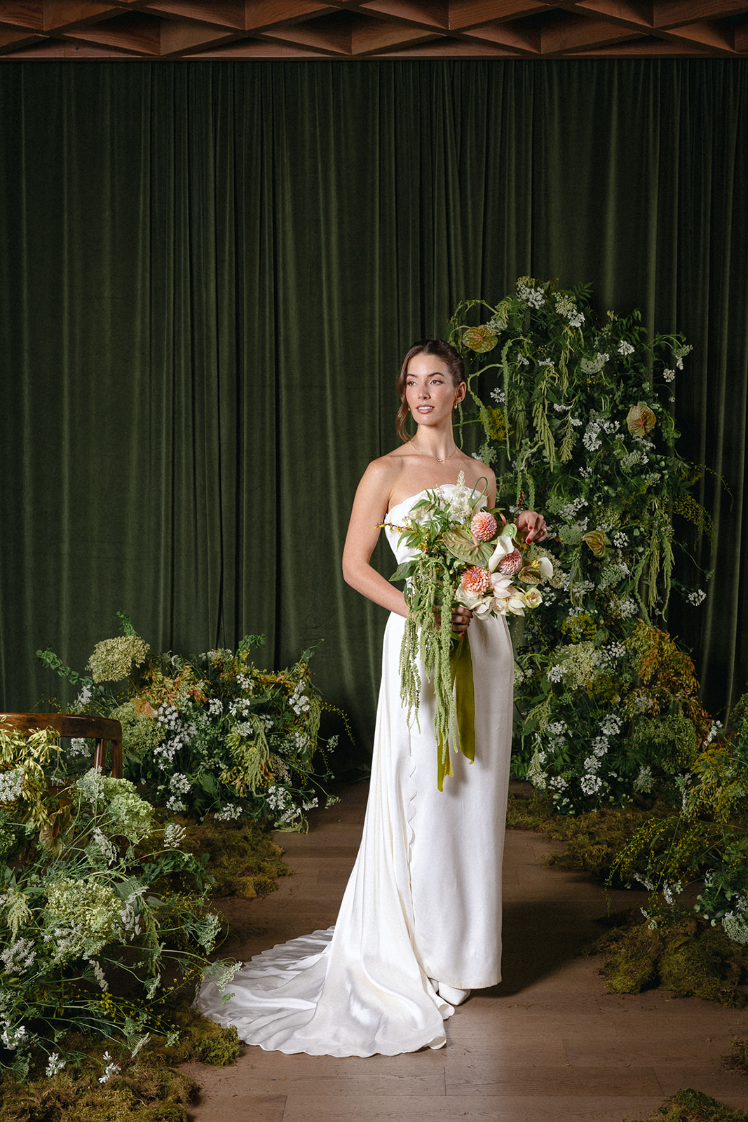 blush and green wedding inspiration