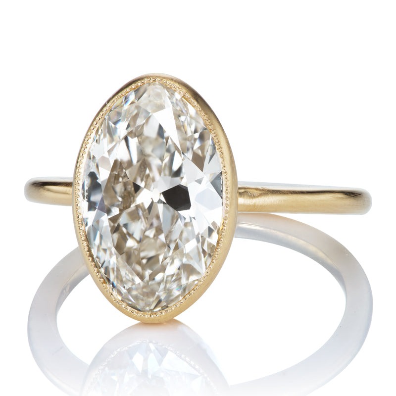 giant moval diamond engagement ring