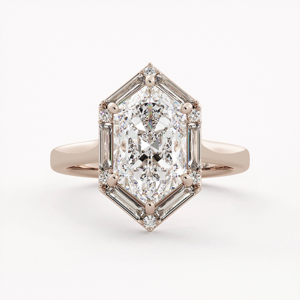 art deco inspired engagement ring