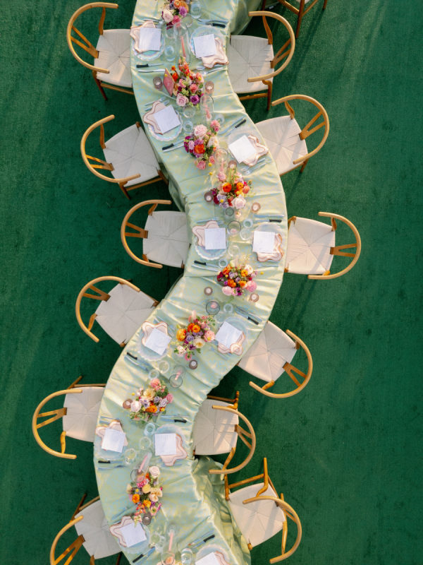 A Colorful Fashion Forward Private Estate Wedding