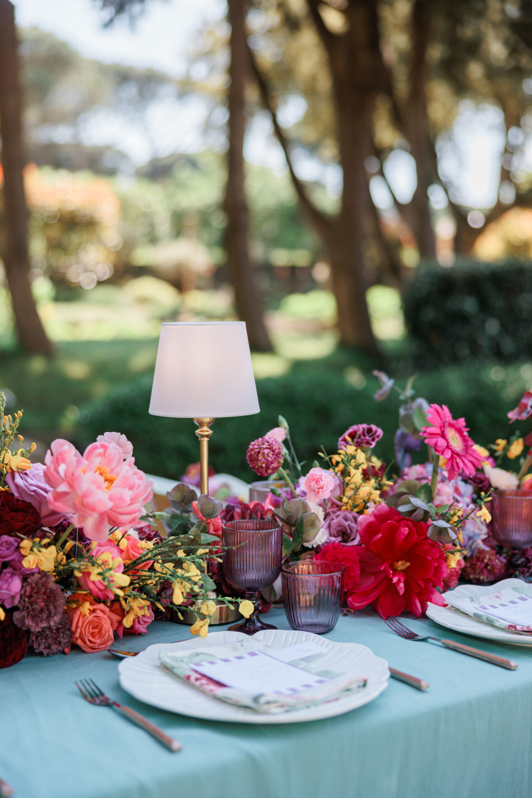 Poolside Welcome Dinner Modern Wedding