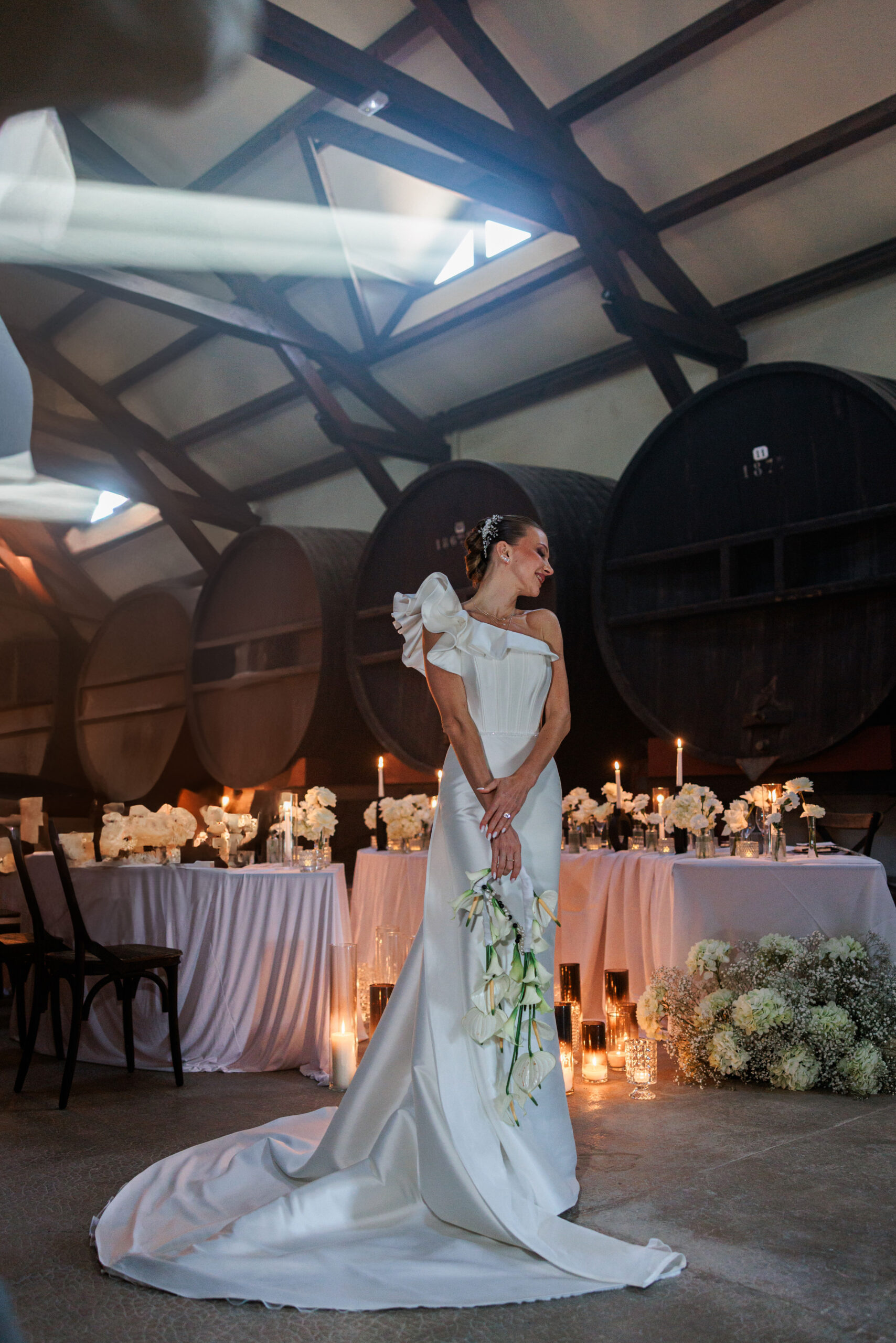 Poolside Welcome Dinner Modern Wedding