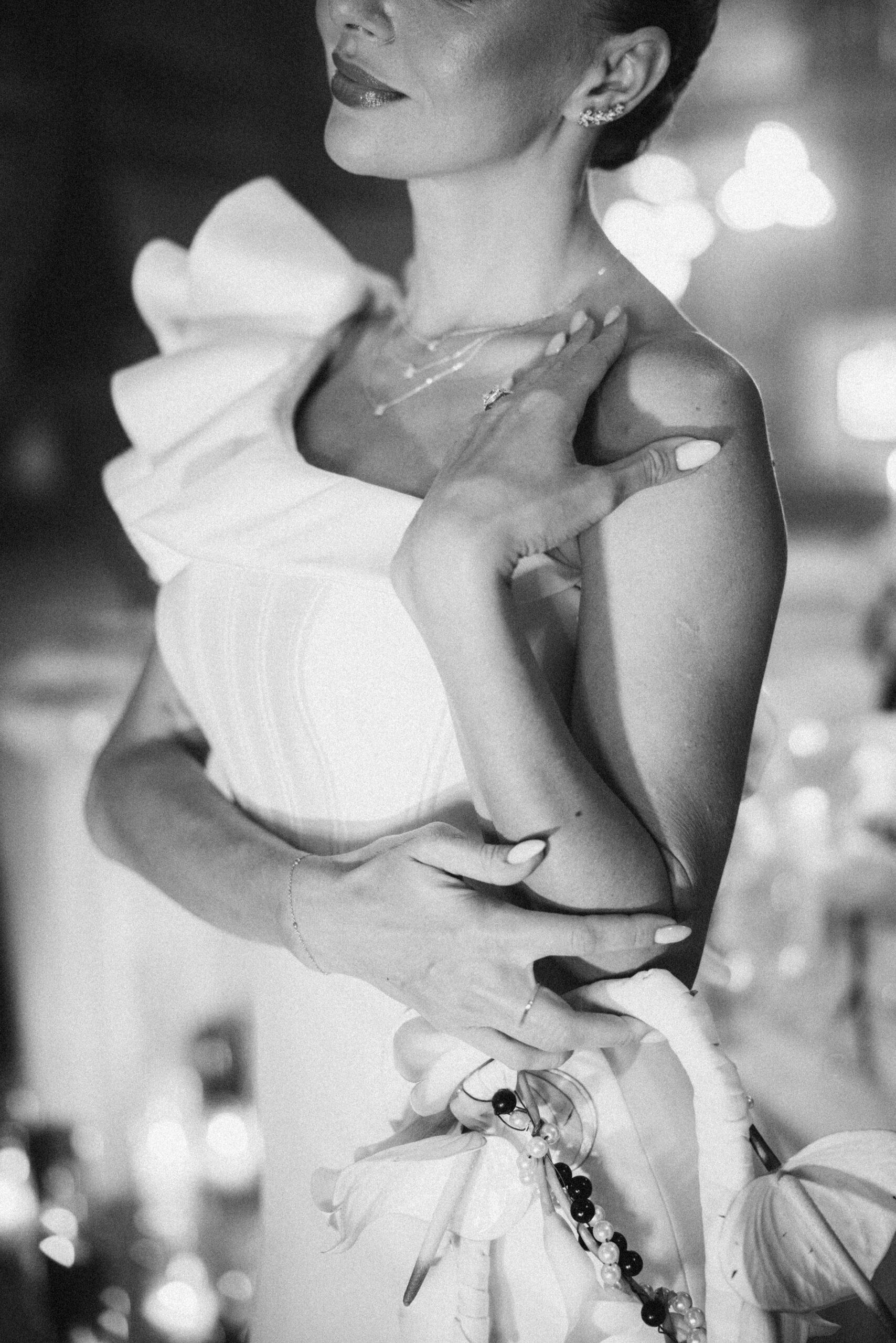 Poolside Welcome Dinner Modern Wedding
