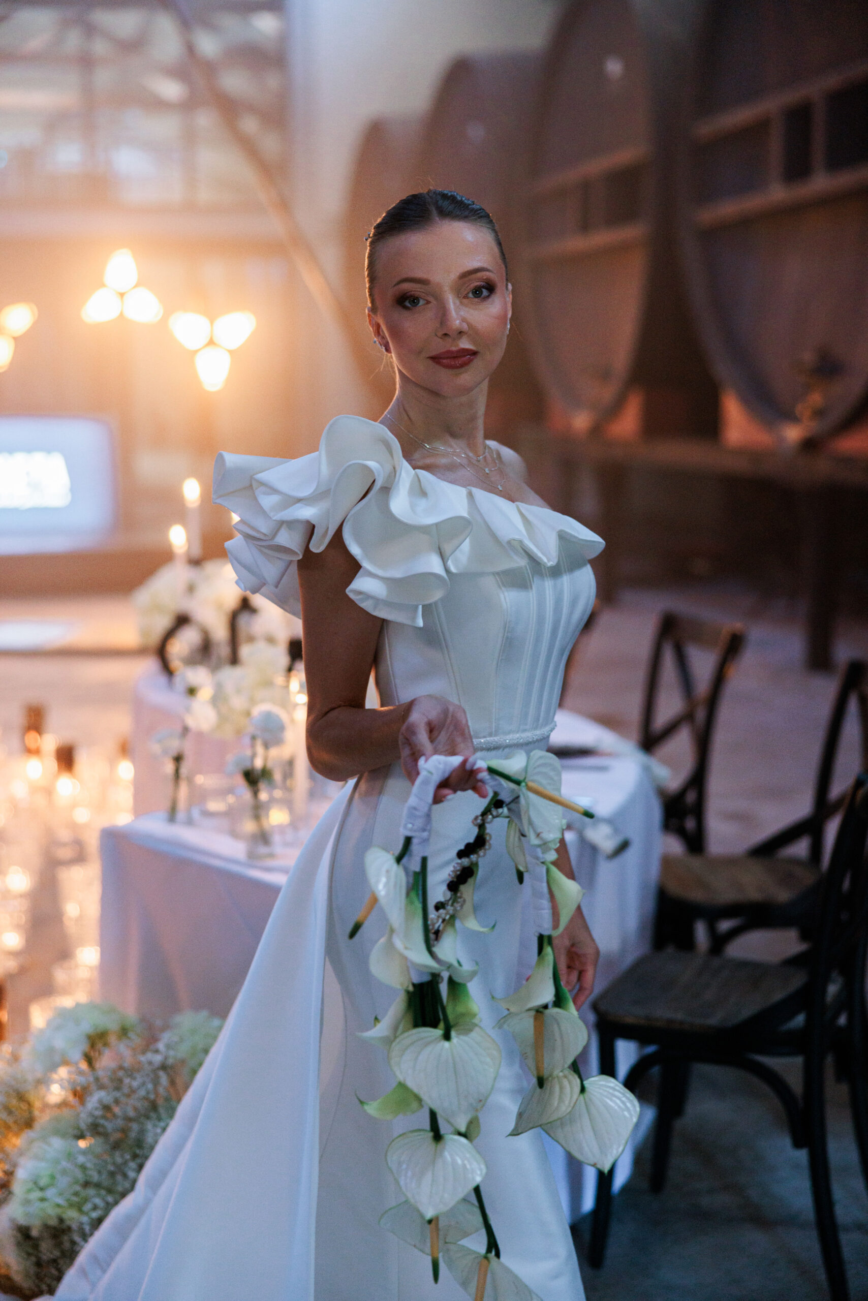 Poolside Welcome Dinner Modern Wedding