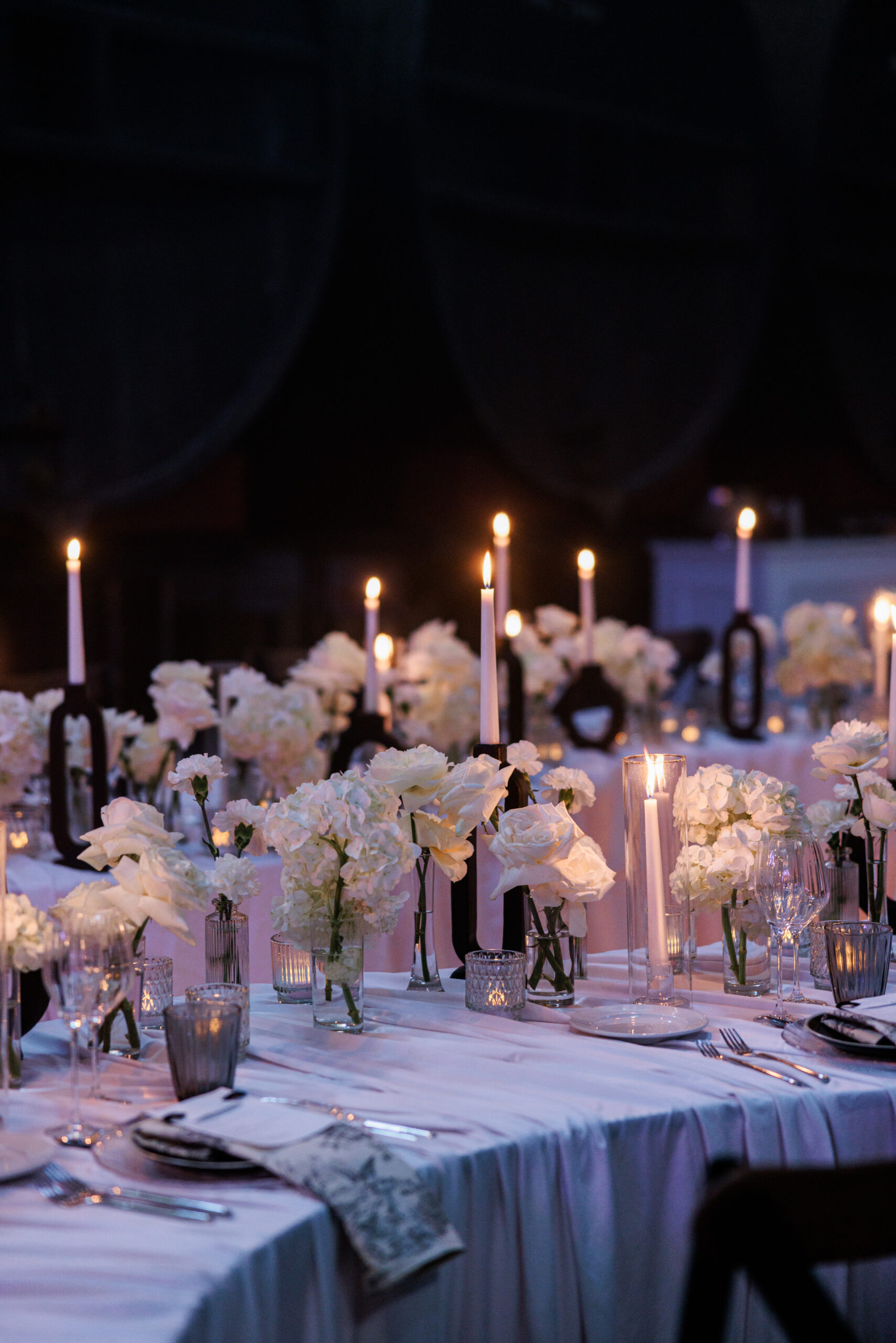 Poolside Welcome Dinner Modern Wedding