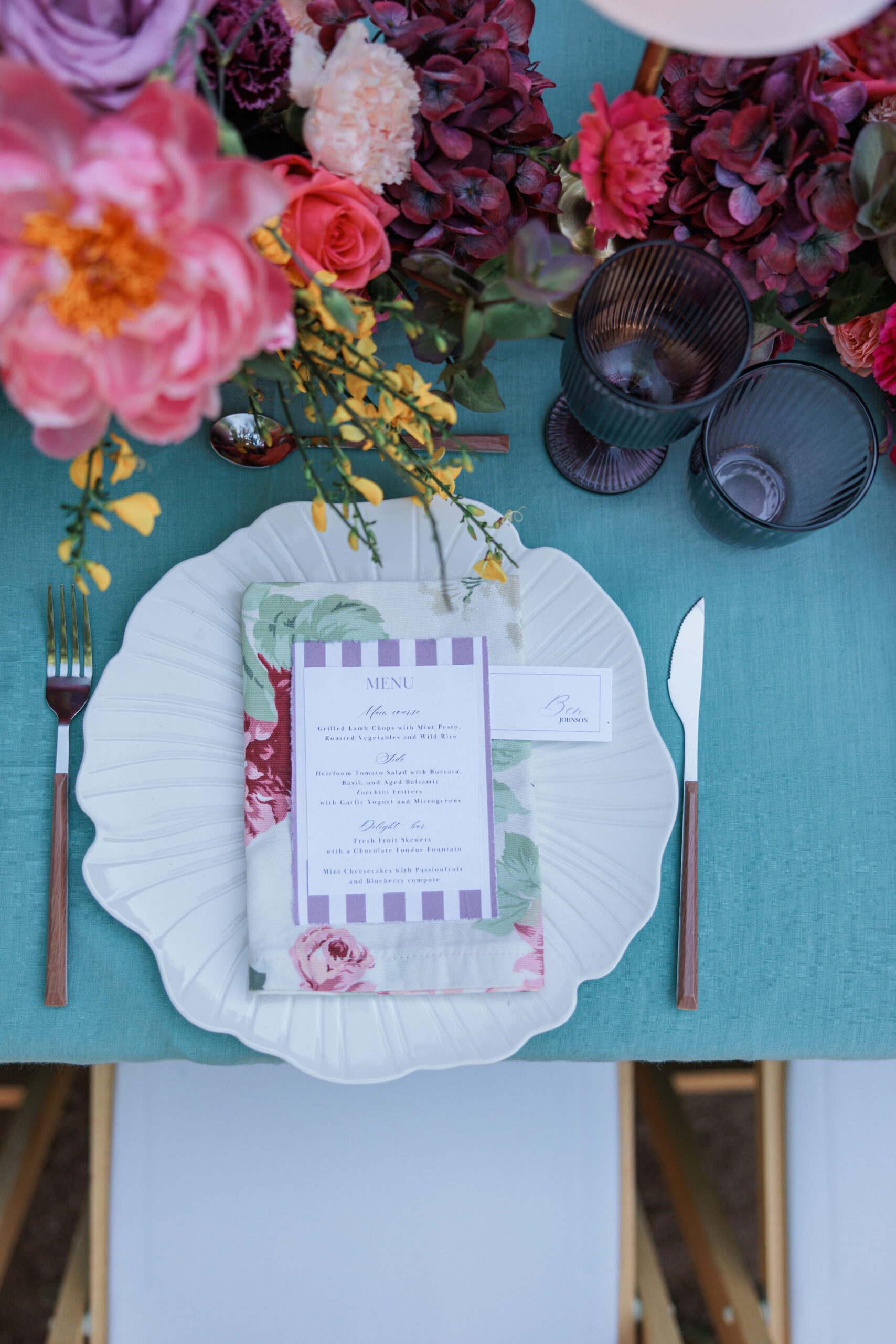Poolside Welcome Dinner Modern Wedding