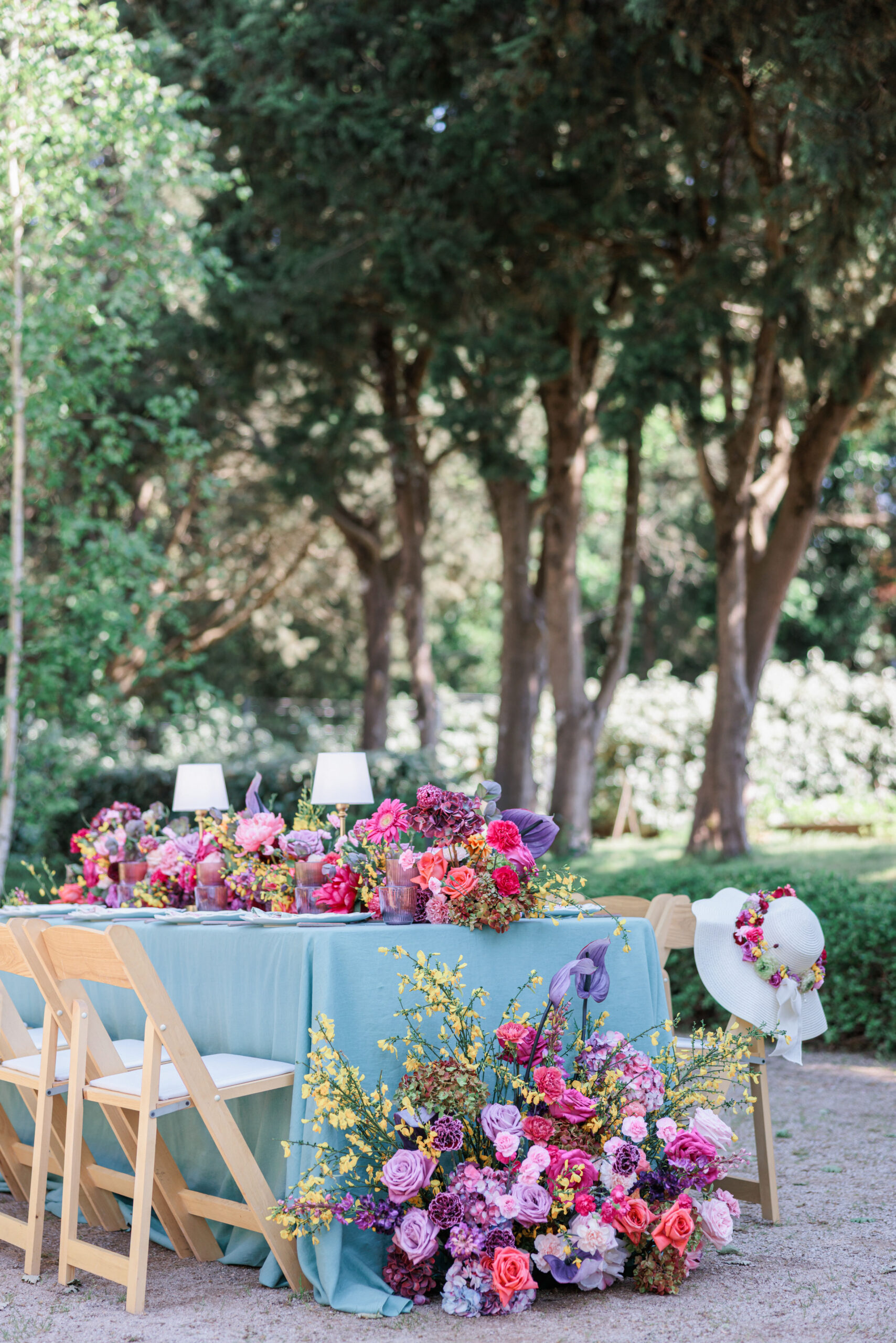 Poolside Welcome Dinner Modern Wedding