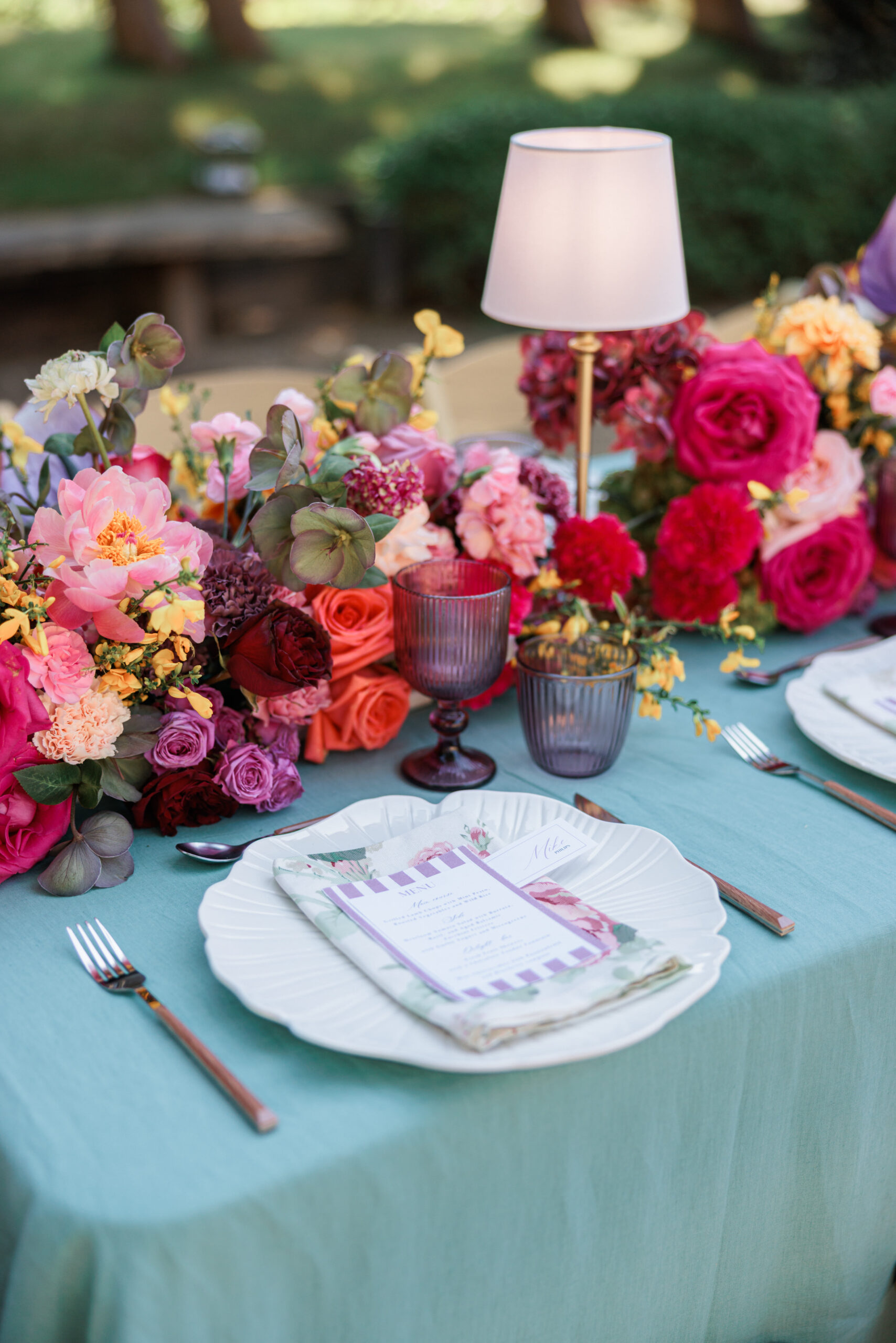 Poolside Welcome Dinner Modern Wedding