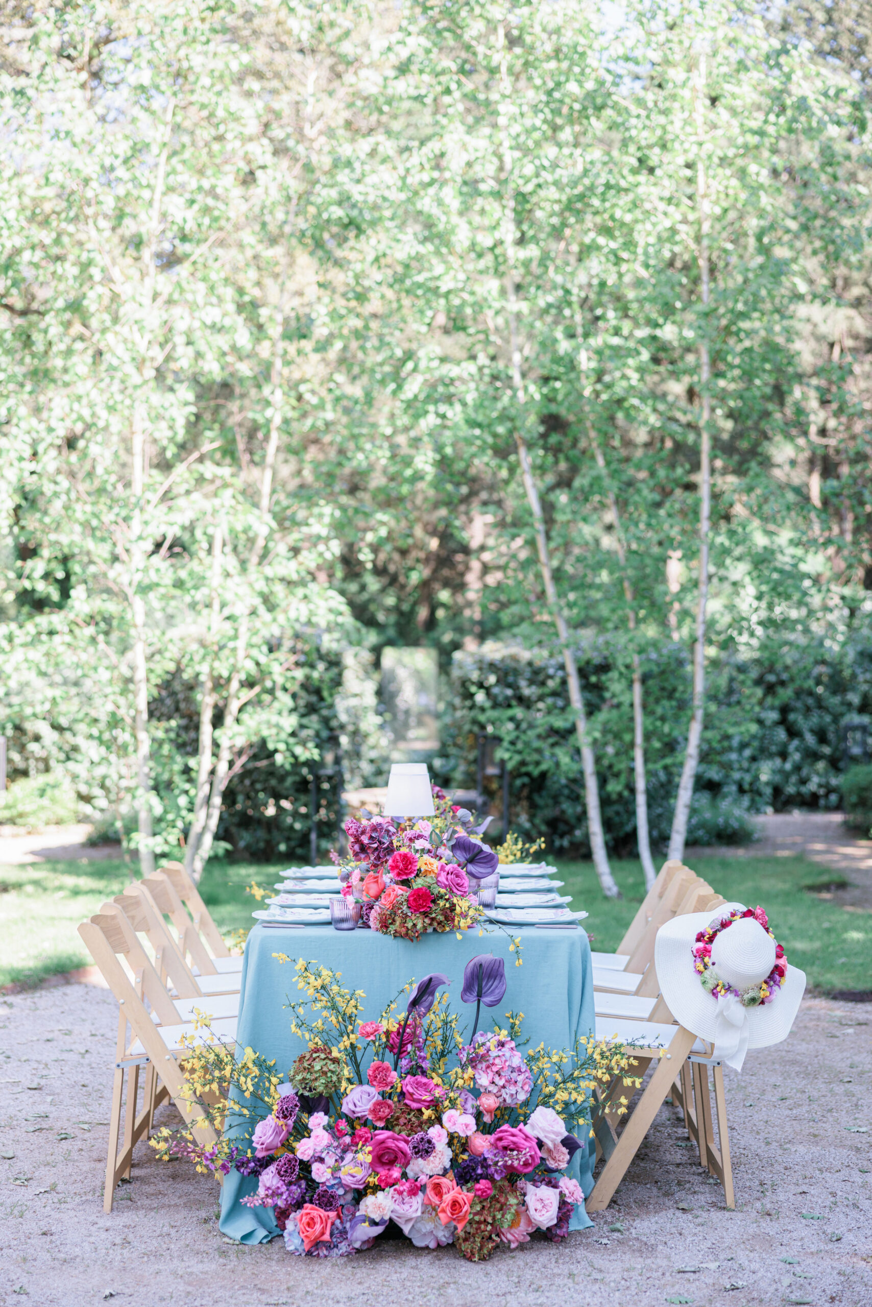 Poolside Welcome Dinner Modern Wedding