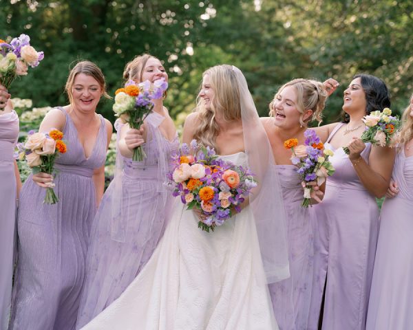 A Floral Fusion of Marigold and Lavender at Blithewold Mansion