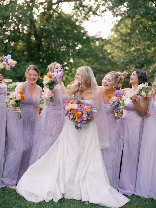A Floral Fusion of Marigold and Lavender at Blithewold Mansion