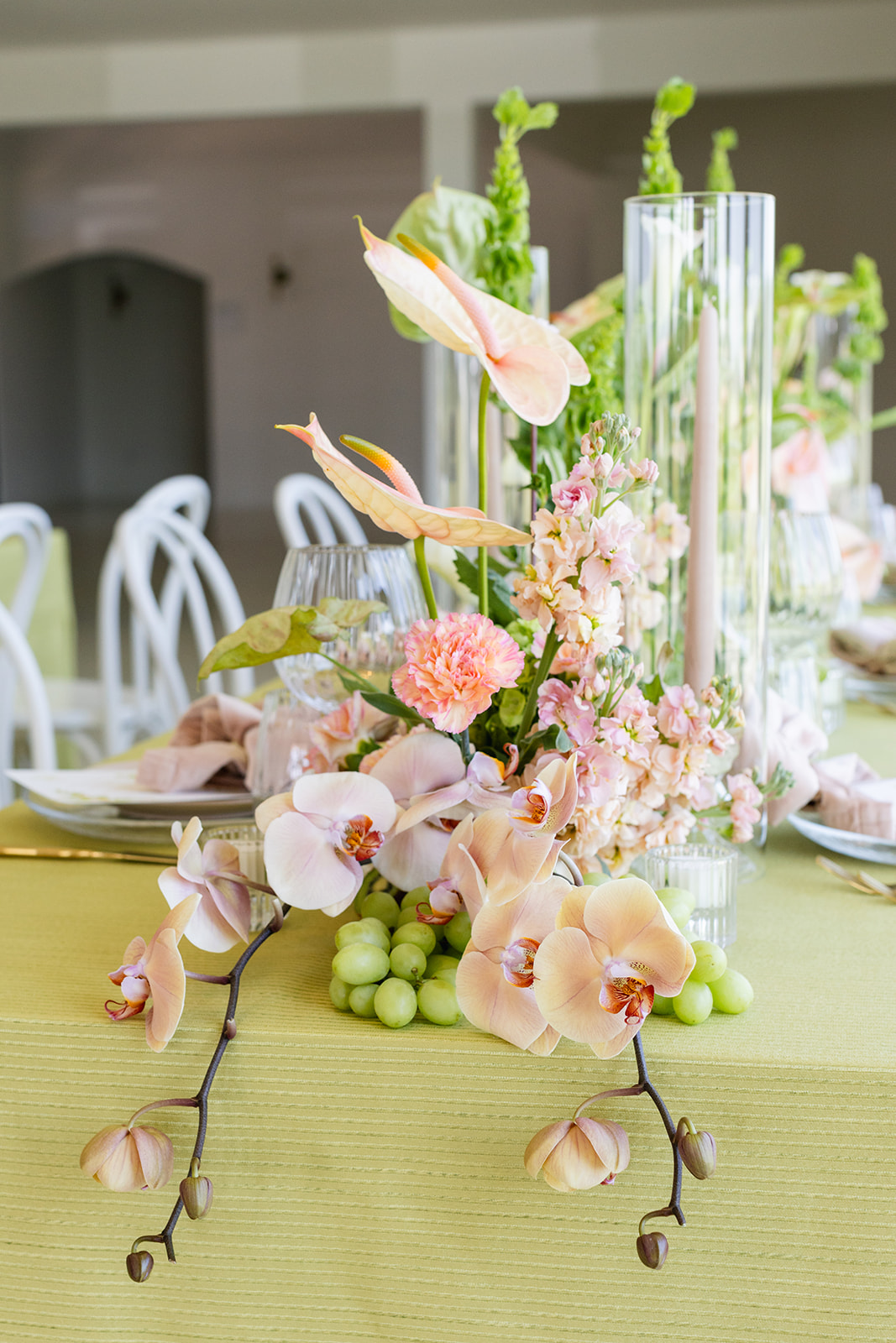 pink and green wedding ideas