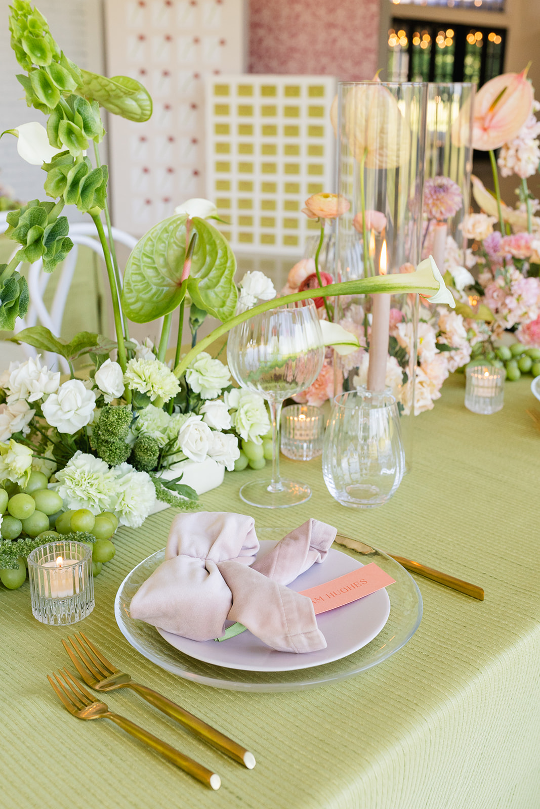 bow napkins for wedding