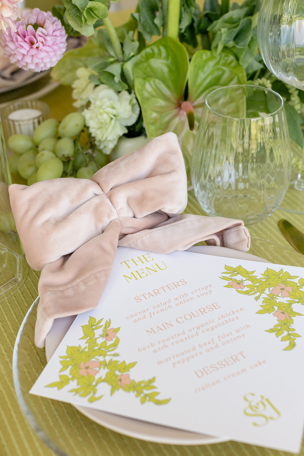 bright green and pink wedding ideas