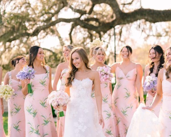 A Truly Floral-Filled Wedding at Houston Oaks Country Club Where “No Color Was Off Limits”