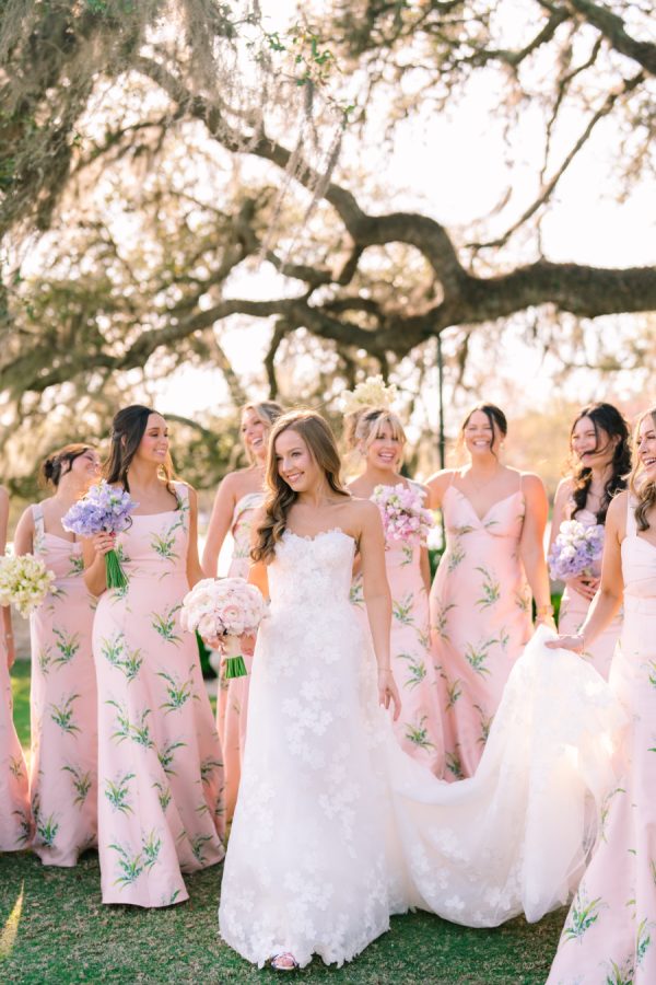 A Truly Floral-Filled Wedding at Houston Oaks Country Club Where “No Color Was Off Limits”