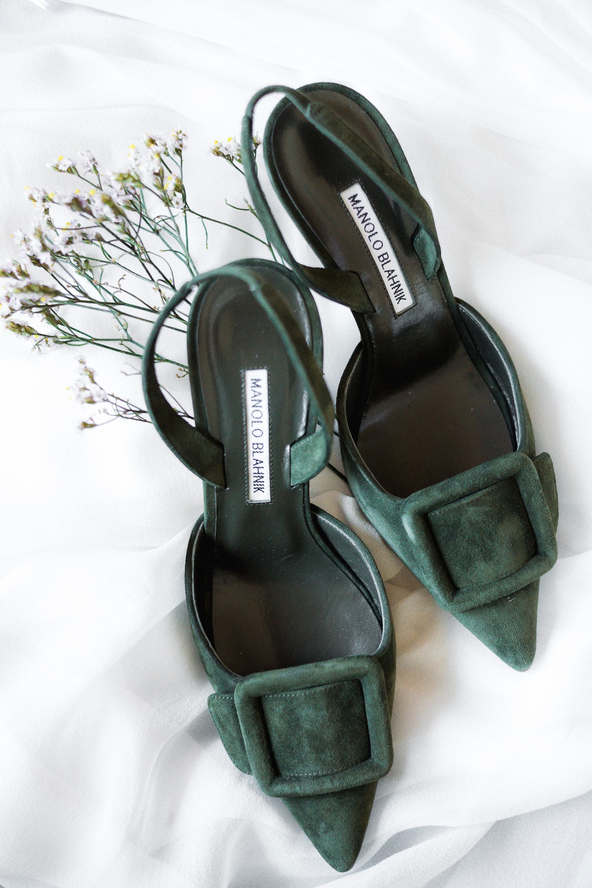 green suede wedding shoes