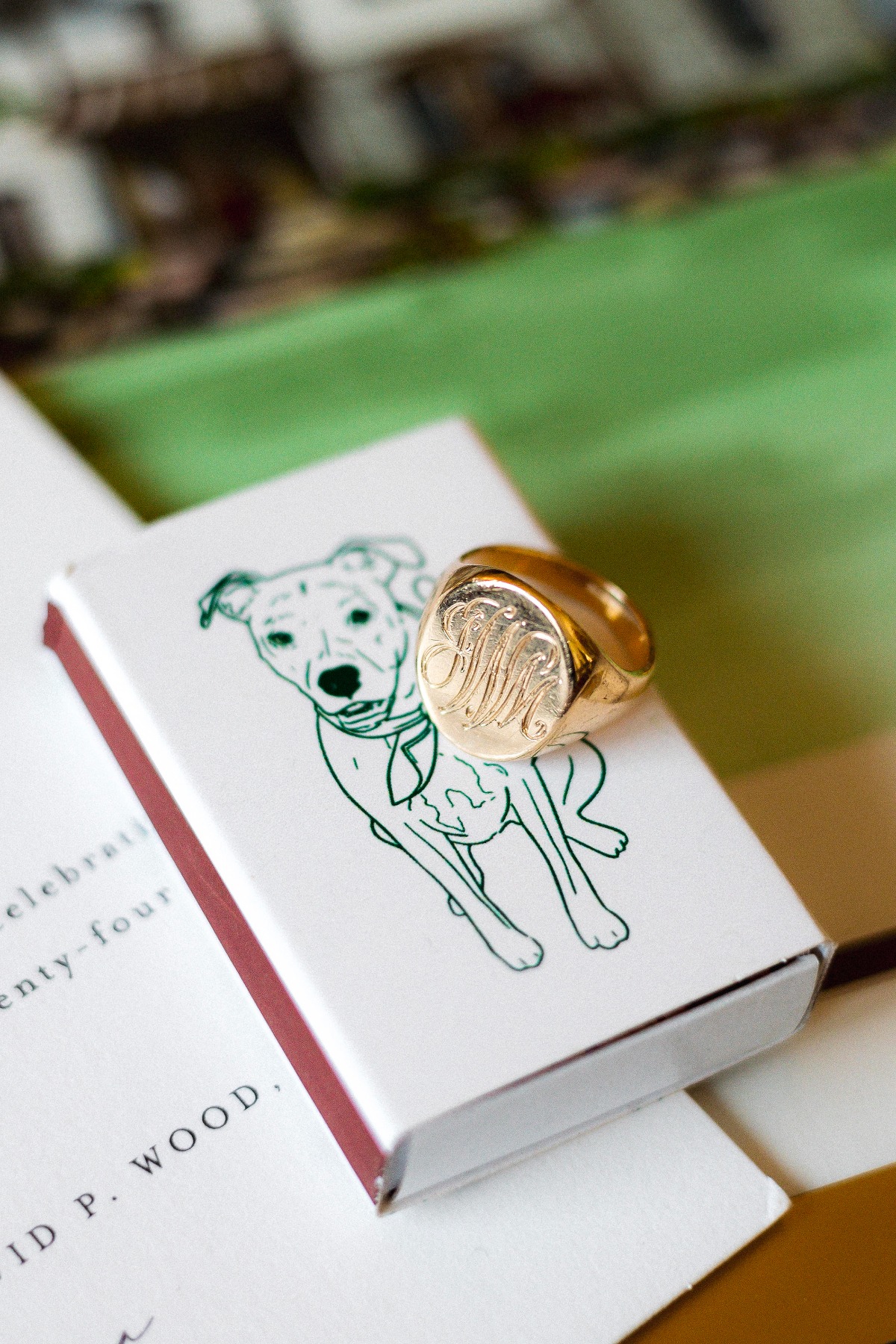 custom monogram ring