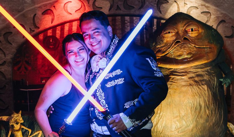 Celebrating With 150 Guests and Jabba the Hutt