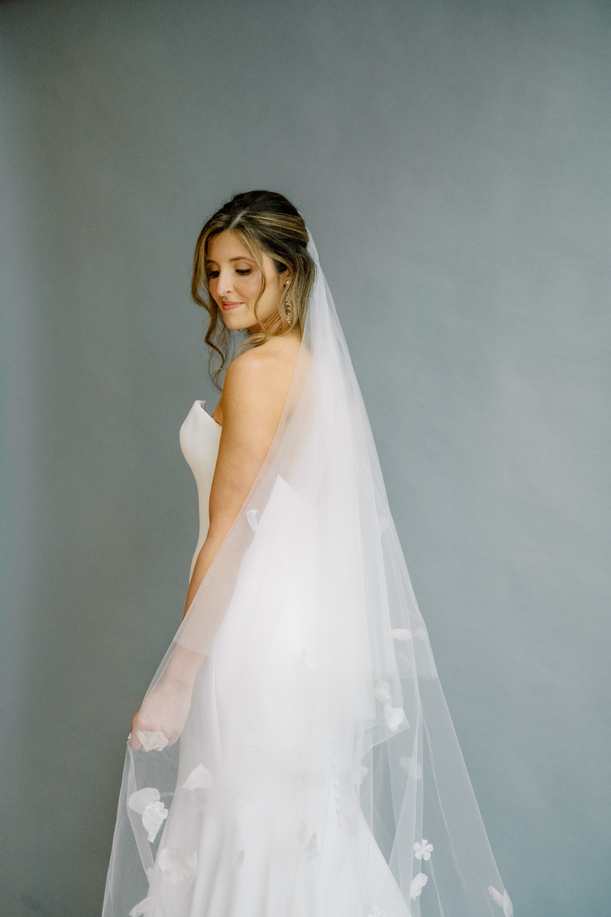 embroidered veil