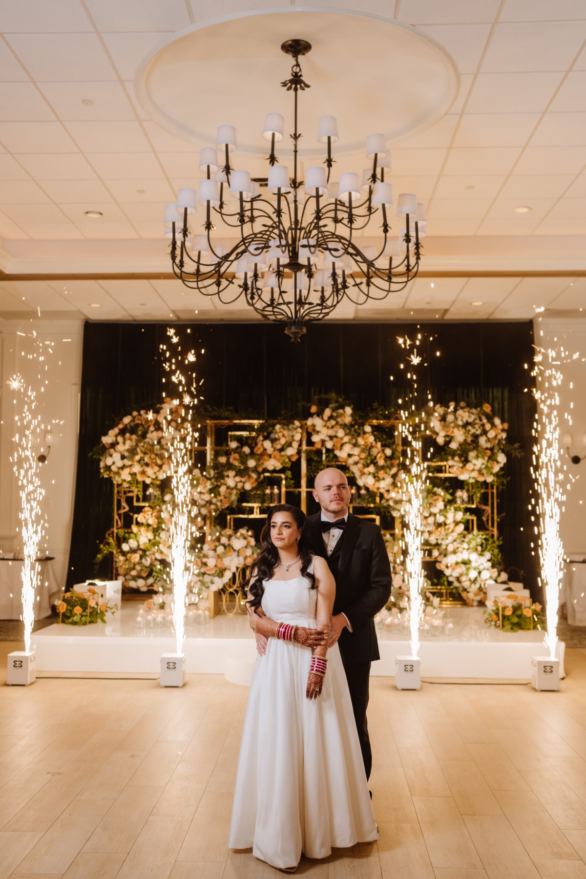 sparks for ballroom wedding