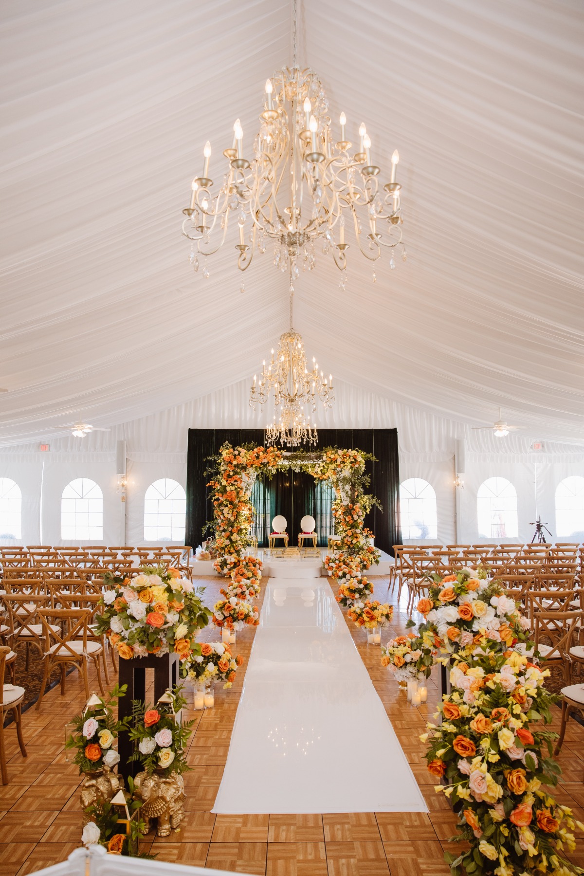 orange and yellow wedding ideas