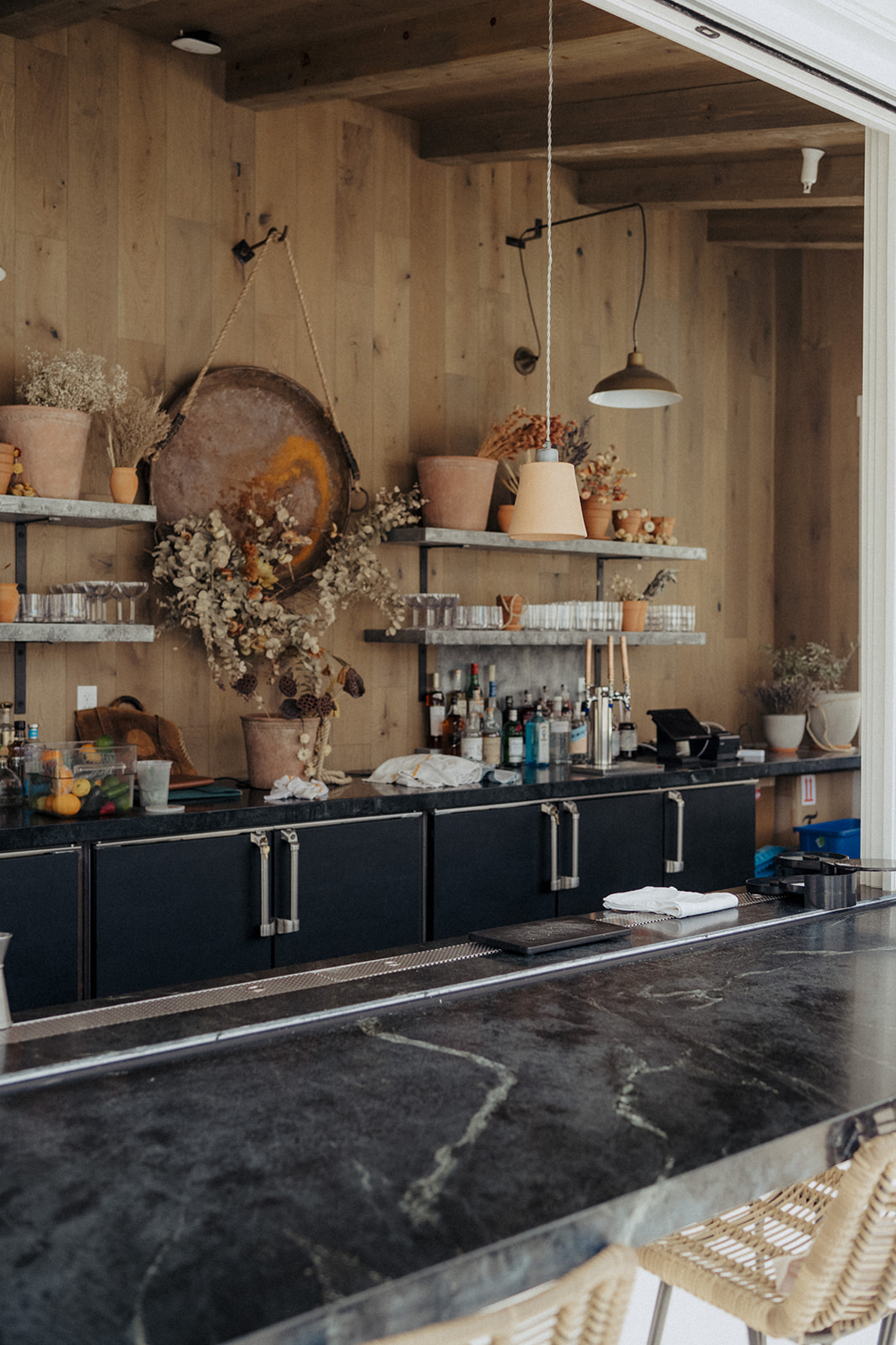 rustic wedding bar