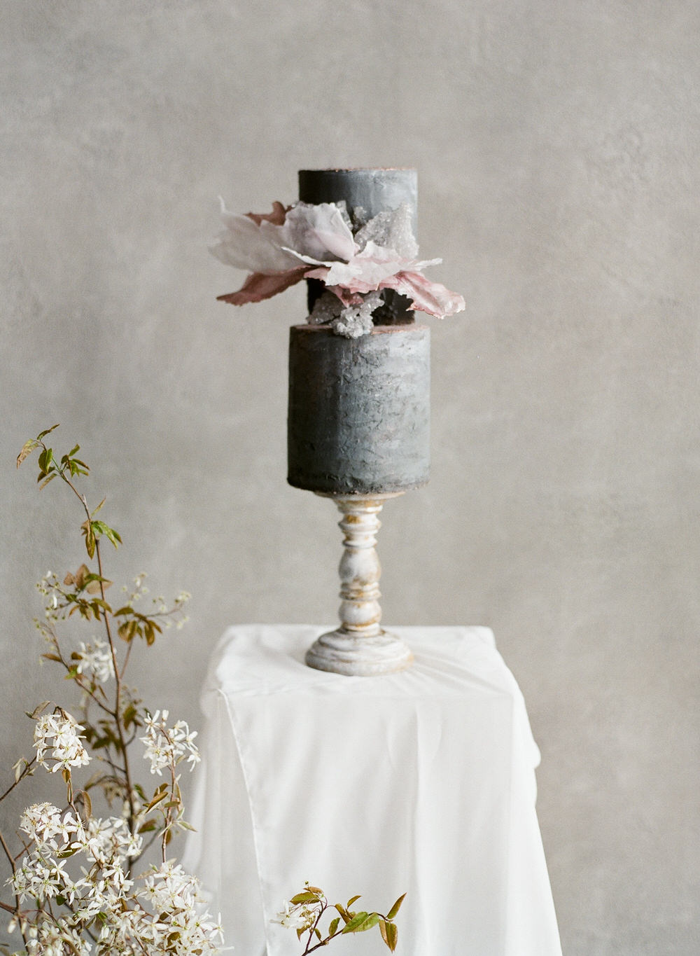 modern romantic loft wedding