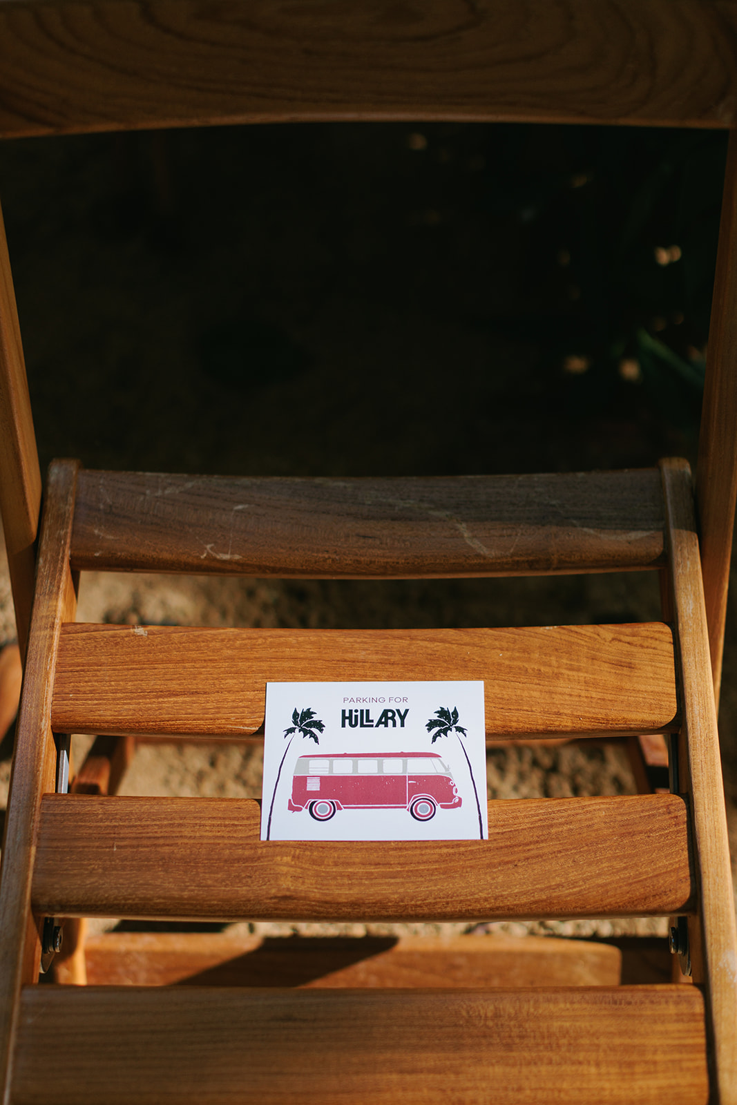 tropical reserved seat wedding ceremony sign