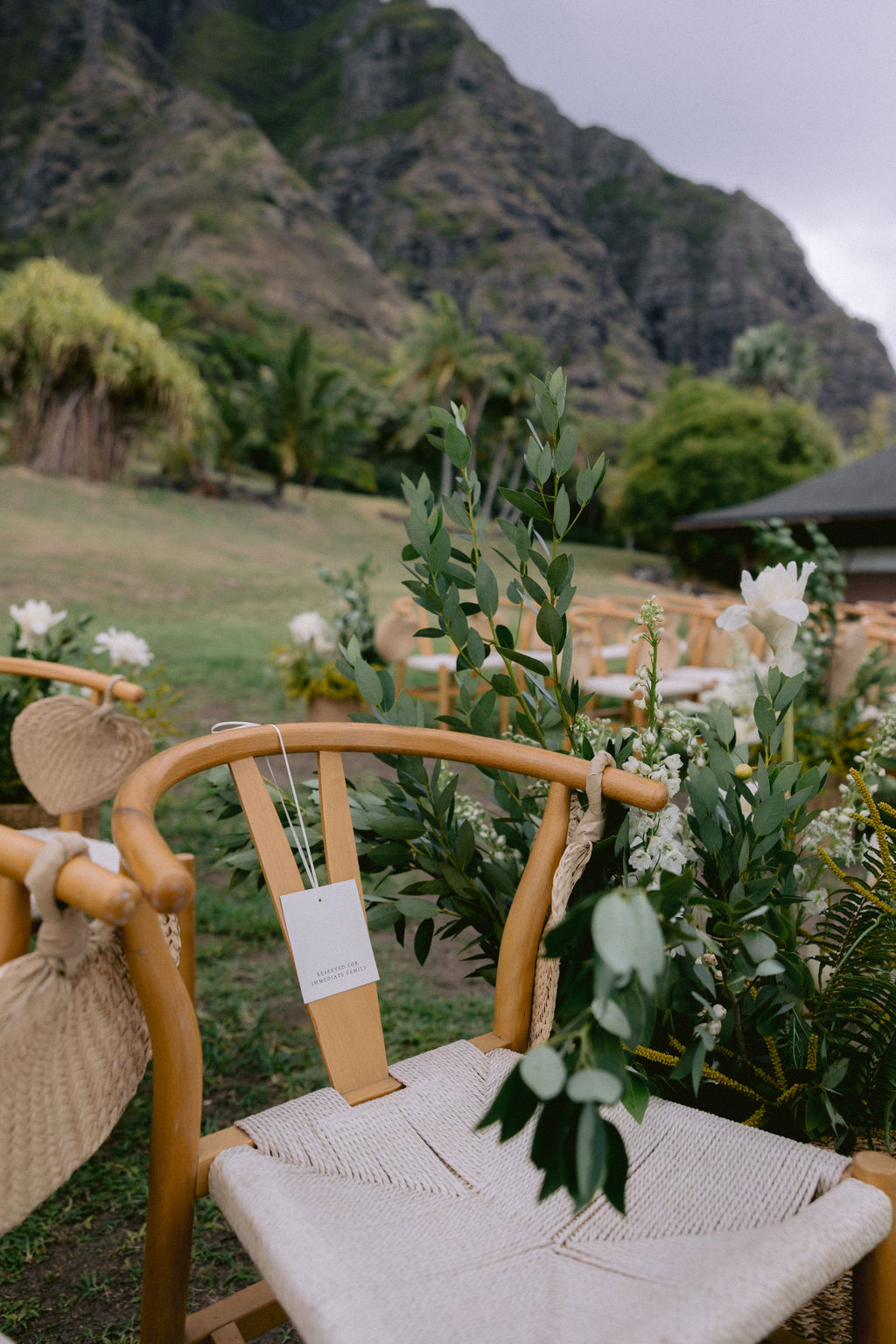 tropical wedding chair ideas
