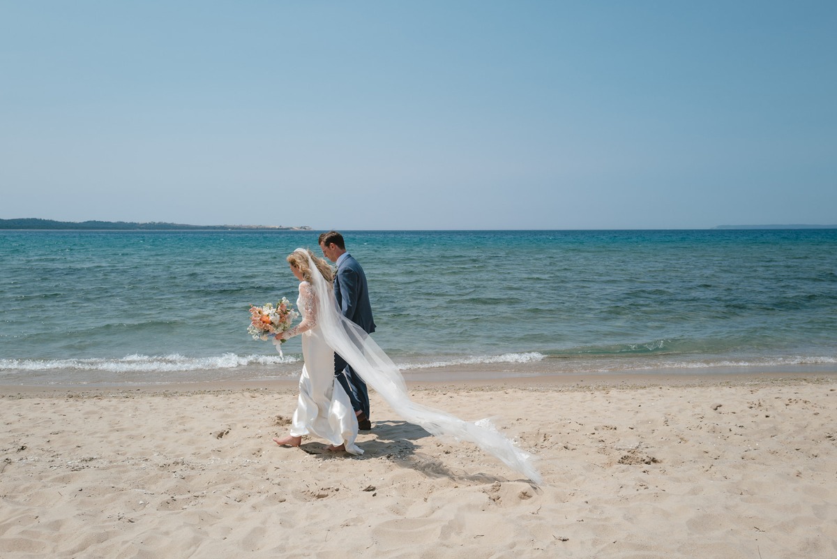 wedding on beach in chicago