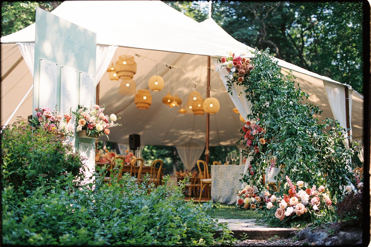 tented wedding reception inspiration