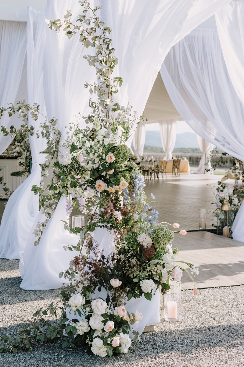 tented reception ideas