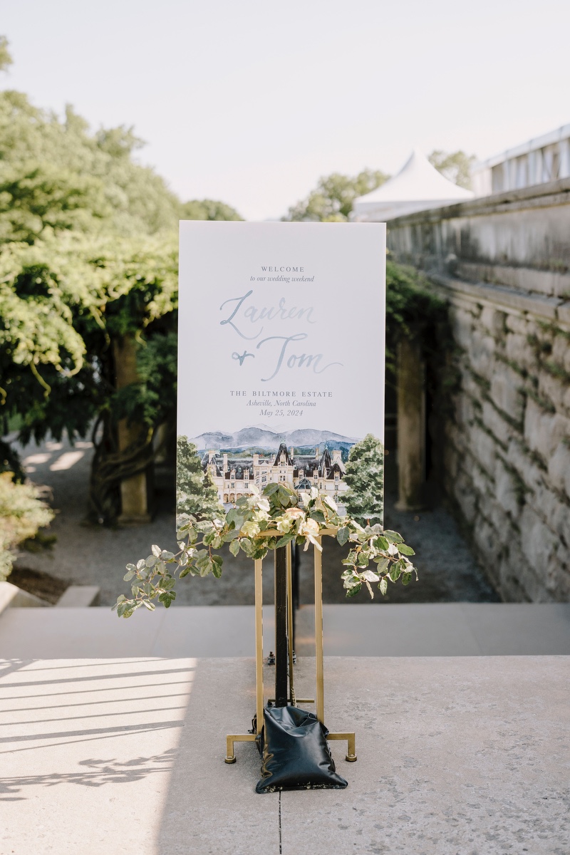 painted venue wedding sign ideas