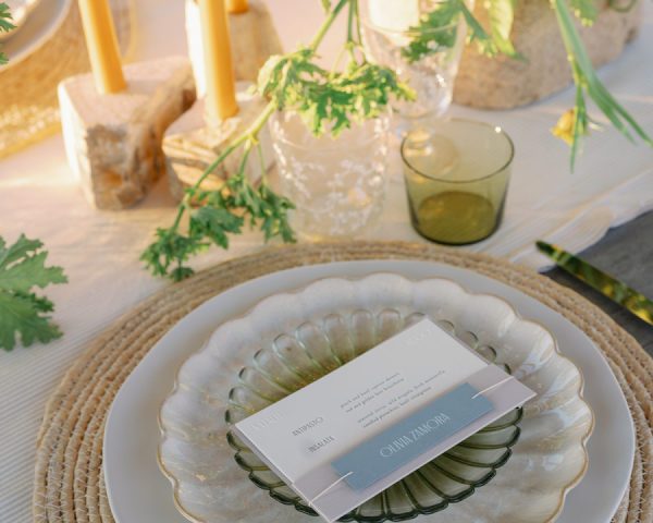 Pops of Bright Yellow for This Modern Wedding Design in Malibu