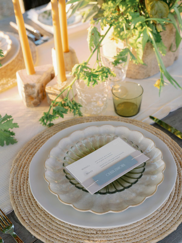 Pops of Bright Yellow for This Modern Wedding Design in Malibu