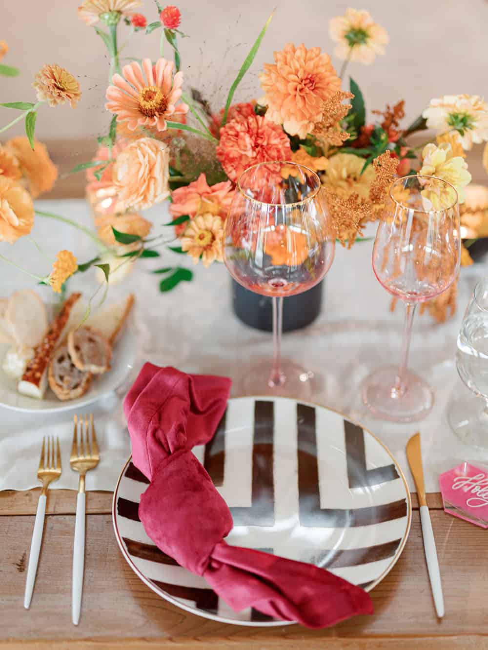 Rainy Day Mountain Wedding Bold Color
