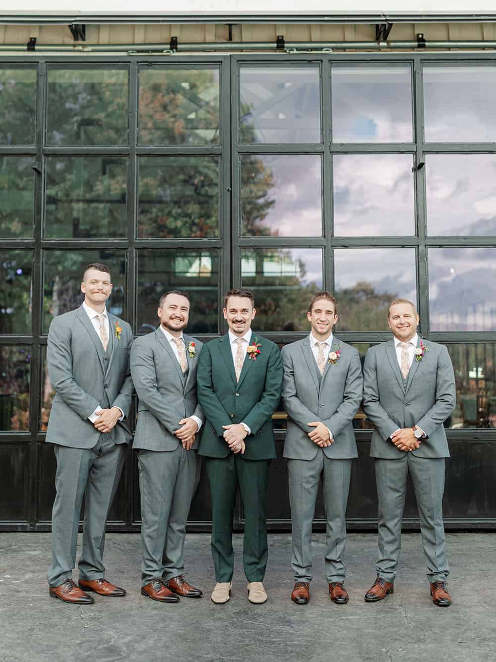 Rainy Day Mountain Wedding Bold Color
