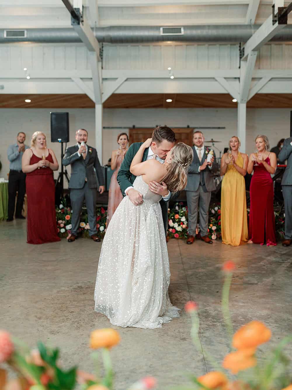 Rainy Day Mountain Wedding Bold Color