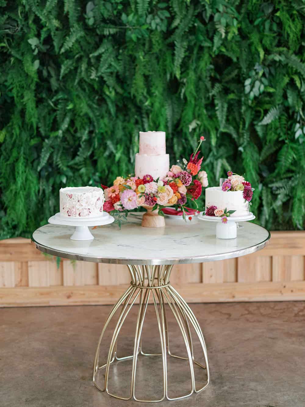Rainy Day Mountain Wedding Bold Color