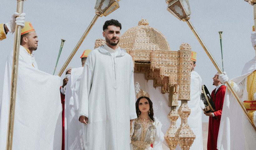 The bride wore four looks for this epic moroccan desert shoot