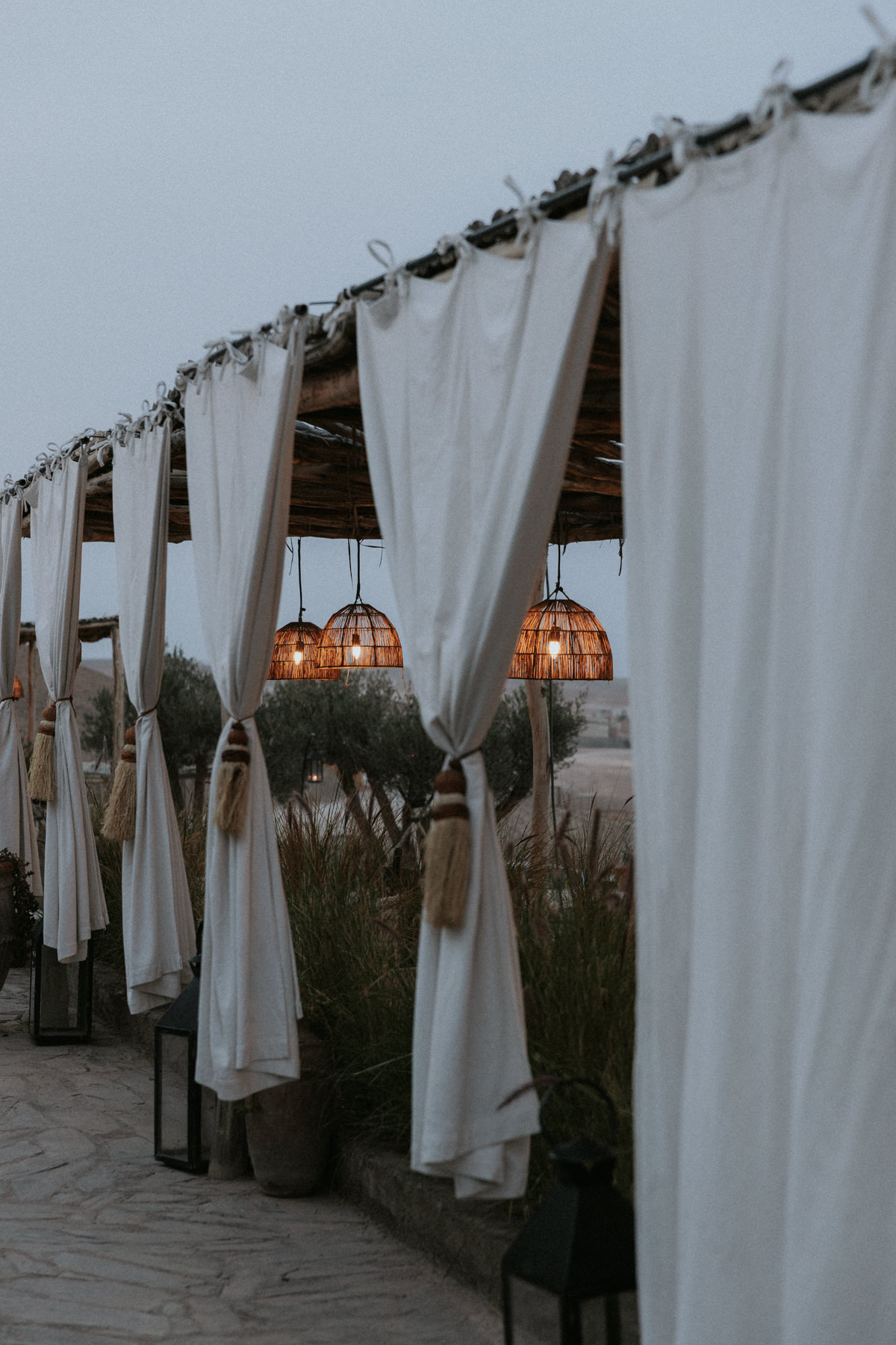 open air wedding reception in morocco