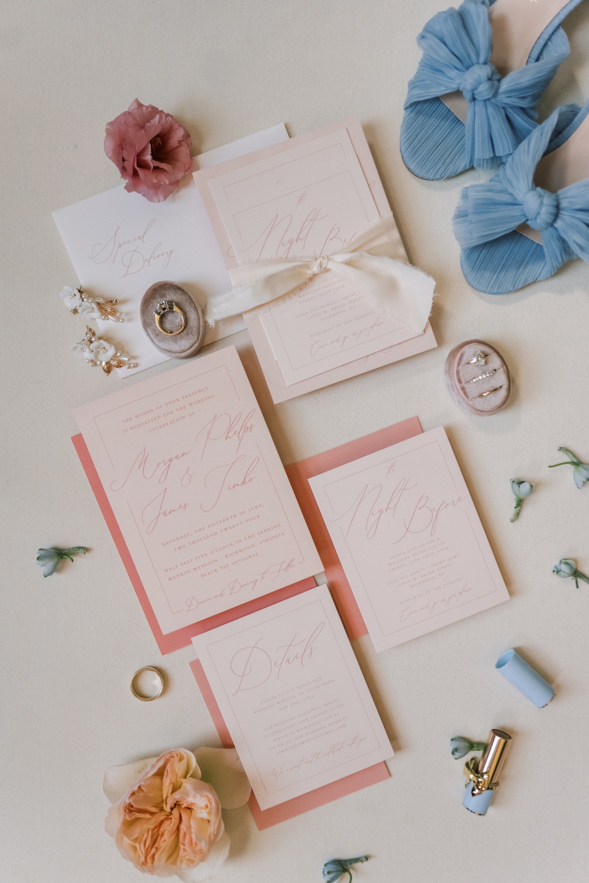 pink wedding invitations
