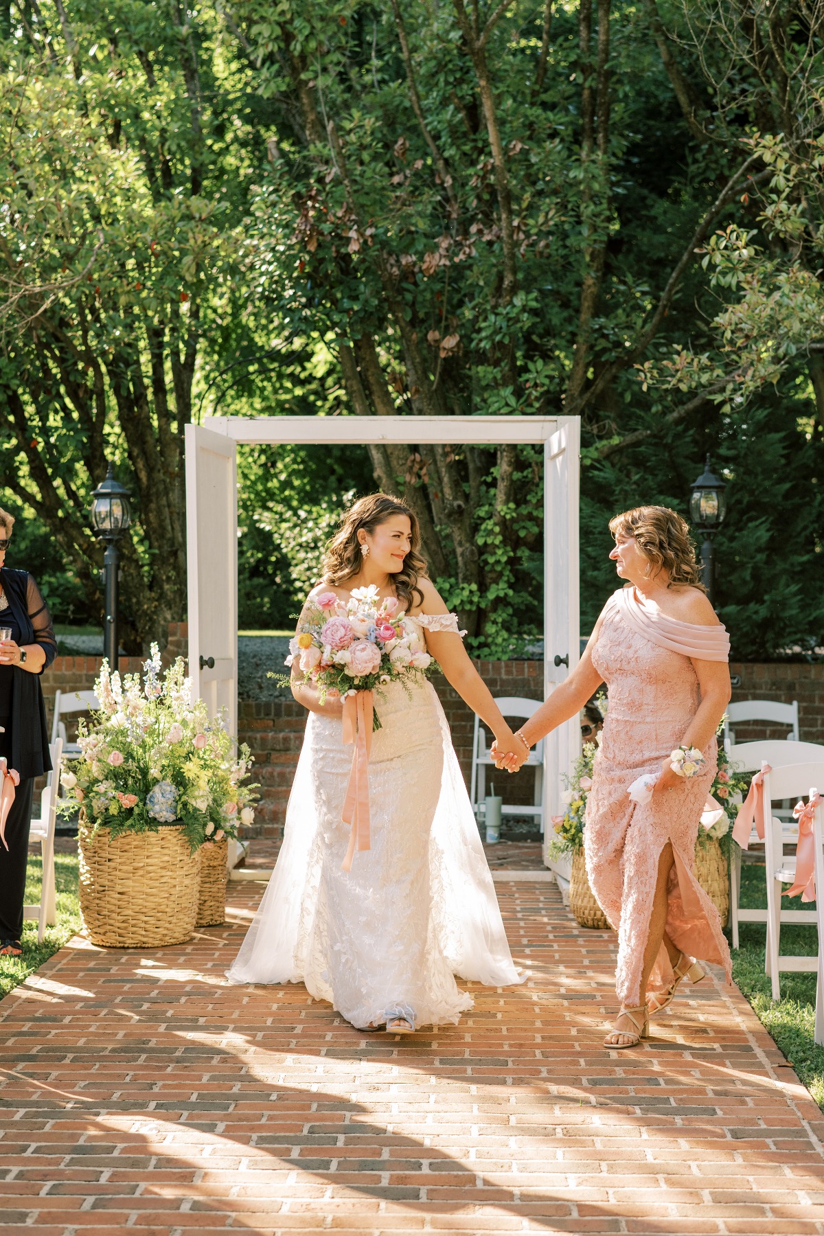 pink mother of the bride dress