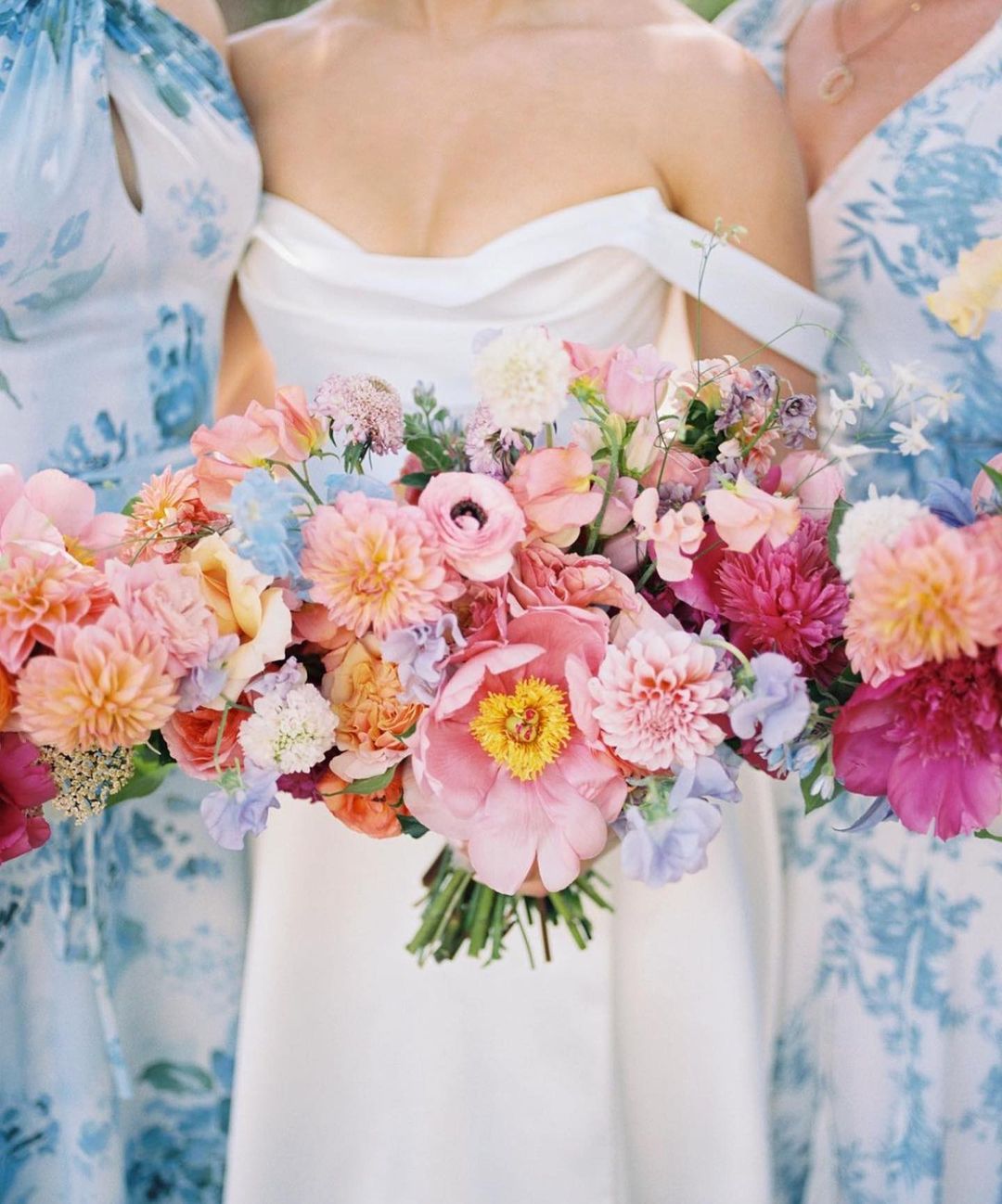 Vivid Summer Bouquets Bright Wedding Palettes