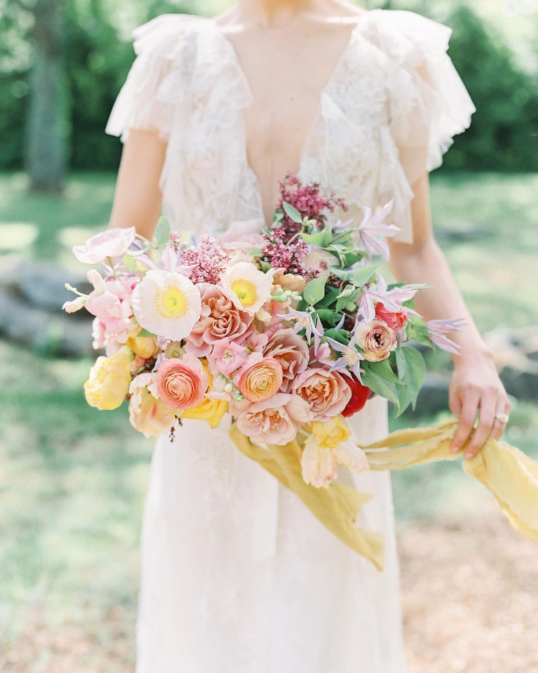 Vivid Summer Bouquets Bright Wedding Palettes