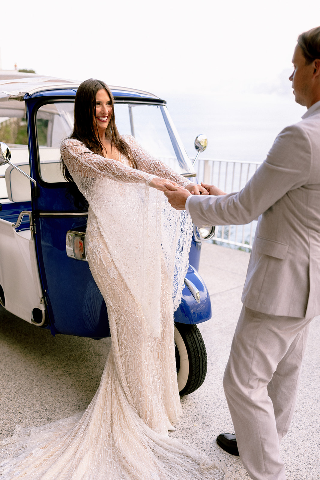70s inspired galia lahav dress