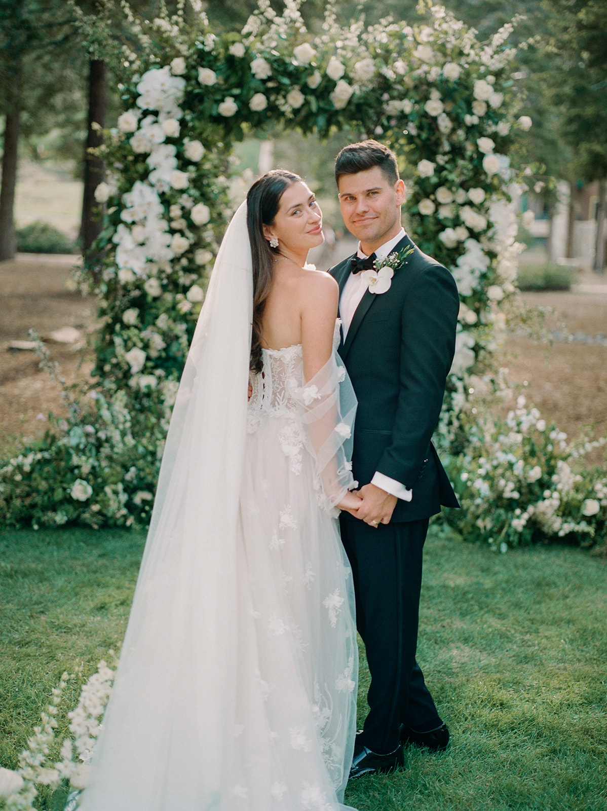 bride in galia lahav wedding dress